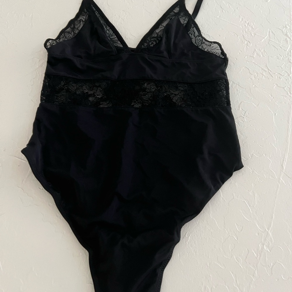 Blush Black Lace Trim Chemise